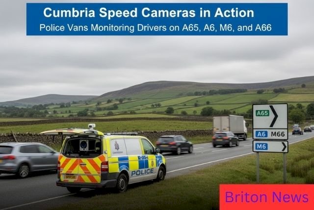 Cumbria Speed Cameras: Police Vans Monitoring Drivers on A65, A6, M6, and A66