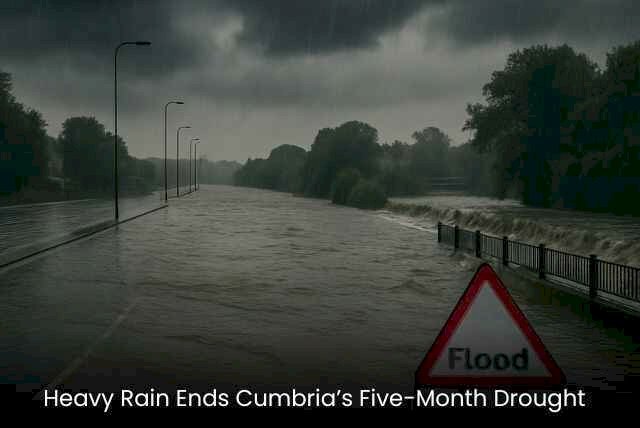 Heavy Rain Ends Cumbria’s Five-Month Drought