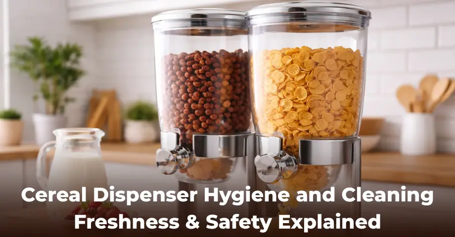 cereal dispenser hygiene and cleaning