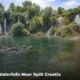 beautiful waterfall landscape near Split Croatia popular day trip destination